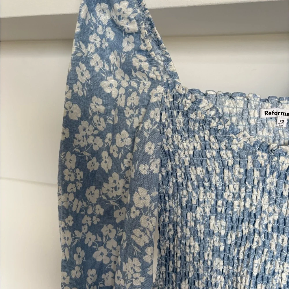 Reformation Cambria Linen Top in Sofie